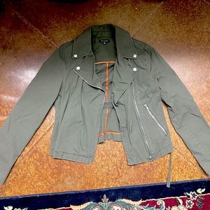 Shinestar Army Green Zip-Up Jacket